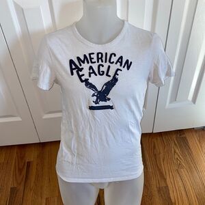 American Eagle AS White Bird Tee T-shirt Short Top Men’s XS EUC